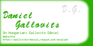 daniel gallovits business card