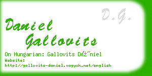daniel gallovits business card